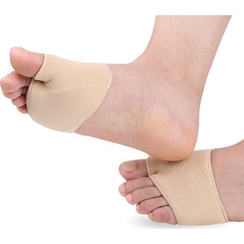 1 Pair Fabric Gel Metatarsal Ball Of Foot Insoles Pads Cushions Forefoot Pain Support Front Foot Pad Feet Foot Care Tool Orthope