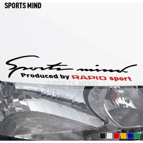 10 Pieces Customizable Sports Car Body Reflective Car Sticker Decal Car Styling For skoda rapid 2017 Sticker For Car Accessories