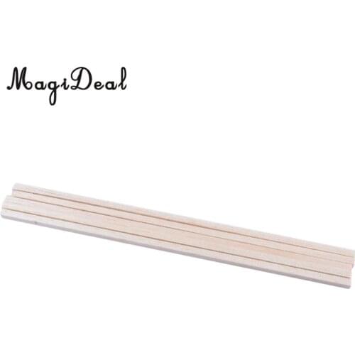 10Pcs/Pack 5*5*250mm Square Balsa Wood Stick for Model Building Sand Table Architecture Model Layout DIY Crafts Toys