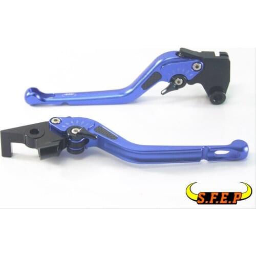 3D Long CNC Adjustable Motorcycle Brake and Clutch Levers with Carbon Fiber Inlay For Kawasaki Z750 (not Z750S model) 2007-2012