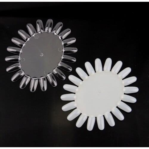 5PCS/Lot Manicure Nail Work 13*11CM Oval Transparent Natural Nail Polish Swatches Nail Art Tips DIY Beauty Nail Art Tools