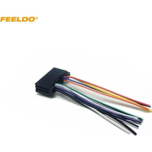 FEELDO Car Radio Wiring Harness Audio Stereo Wire Adapter for Ford Ferry Focus Mondeo Fiesta