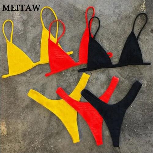 Bikini 2021 Solid Swimsuit Women Swimwear Push Up Bikini Set Biquini Brazilian Summer Beach Bathing Suit Swim Wear