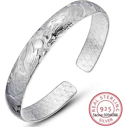 999 fine silver bracelet Lucky Dragon Factory Outlet Hot small jewelry wholesale ethnic style bracelet Female fine jewelry