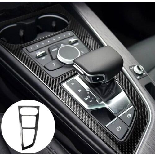 Carbon Fiber Center Console Gear Shift Box Cover Trim For Audi A5 S5 2017-2020 Car Decoration Car Accesories Interior