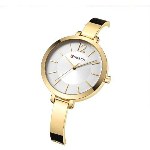 Luxury Brand Curren Watch For Women Gold Steel Bracelet Ladies Quartz Watches Female Clock Waterproof Minimalist Reloj Mujer New