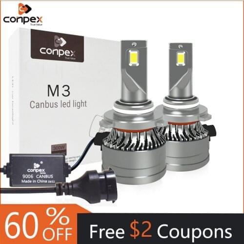 Conpex Car Headlight CSP 6000LM 56W H4 LED H7 Canbus H1 H3 H8 H11 9005 9006 9012 H27 6000K Car Auto Headlamp Led Lights For Car