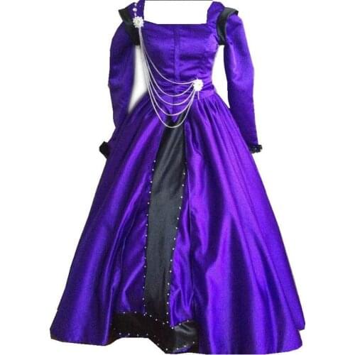 D-105 Victorian Gothic/Civil War Southern Belle loose Ball Gown Dress Halloween Vintage dresses Sz US 6-26 XS-6XL
