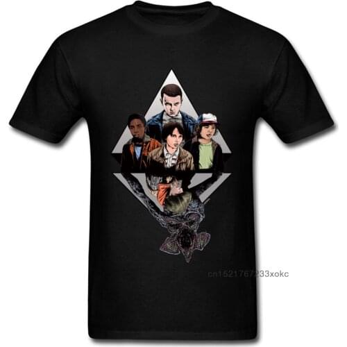 Kids Summer Stranger Things T Shirt Men Tops Eleven 11 T-shirt Demogorgon Clothing Cotton Tshirt Black Tees Fitness