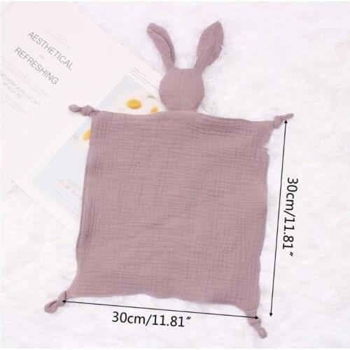 Baby Soother Appease Towel Bib Soft Animal Rabbit Doll Teether Infants Comfort Sleeping Nursing Cuddling Blanket Toys