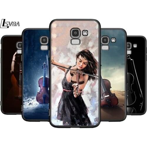 Love Elegant Violin For Samsung Galaxy J8 J7 Duo J6 J5 Prime J4 Plus J3 J2 Core 2018 2017 2016 Phone Case Cover