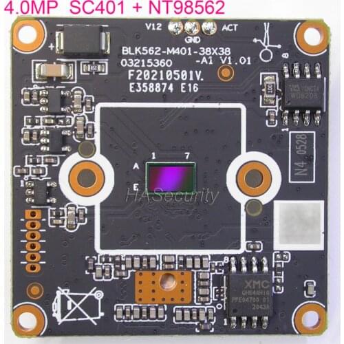 H.265 AI 4.0MP 1/3" SC401 CMOS sensor + Novatek NT98562 IP camera PCB board module (optional parts)