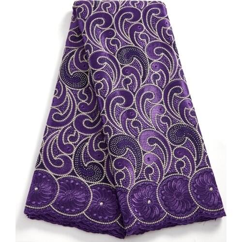 African French Dry Lace Fabric Swiss Voile Lace Fabric High Quality Cotton Laces Fabric Embroidered For wedding Dress A1425
