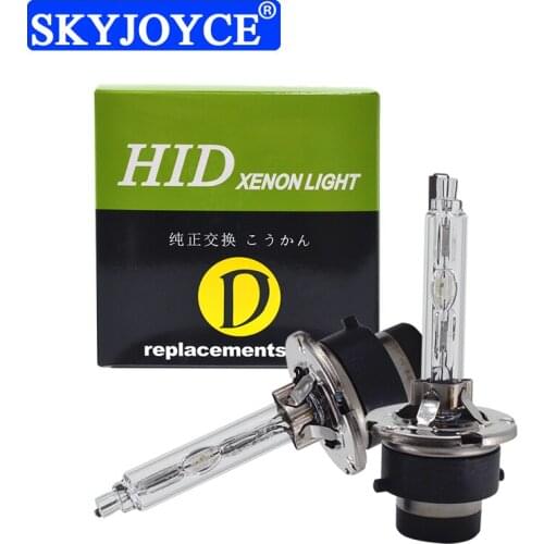 SKYJOYCE 2PCS New D1S Replacement HID Xenon Bulbs 12V 35W D2S Lamp Xenon 55W D3S 6000K 4300K 8000K D4S Metal Car Headlamp Light