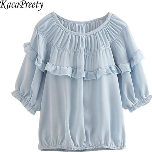 Summer chiffon blouse kids girls long sleeve shirt casual children tops toddler baby clothing 2-10Yrs
