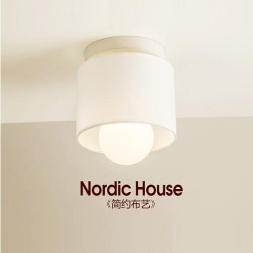 Fashion minimalist charming ceiling lights European modern cloth E27 LED light fixtures for bar&balcony&corridor&porch TM007