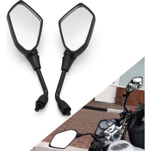 1 Pair Motorcycle Rear View Mirrors For YAMAHA fjr1300 fz1 fz600 trx850 fzr400 fazer xjr400 10mm 8mm Back Side Convex Mirror