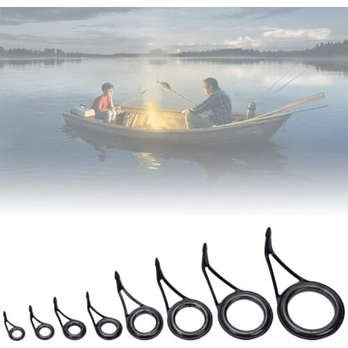 Fishing Accessories Repair Kit Set Stainless Steel Fishing Pole Circle Ring Fishing Rod Guide Tip Eye Guide Wire Loop