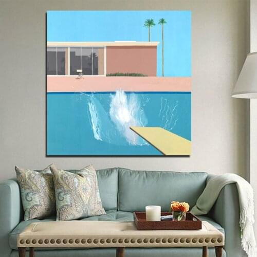 David Hockney Wallpaper Canvas Painting Print Living Room Home Decoration Artwork Modern Wall Art Oil Painting Posters Pictures