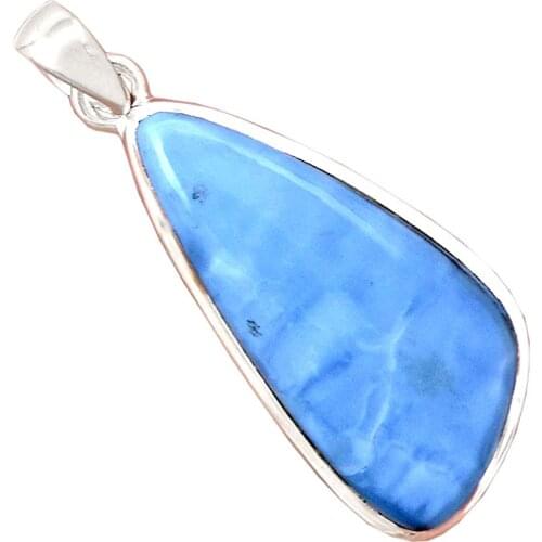 Genuine OWYHEE OPAL Pendant 925 Sterling Silver, 42.6 mm, AP6783