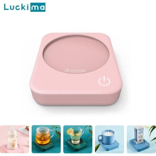 Smart Thermostatic Insulation Coaster Heater for Milk Coffee Water Tea Juice Home Office Mug Constant Temperature Warmer Pad