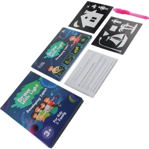 A5 A4 A3 3d Luminous Drawing Light Board Graffiti Drawing Board Magic Draw Educational Light Fun Developing Toy Draw Board