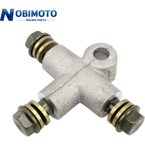 Motorcycle Hydraulic Brake Hose Pipe Tee Coupling & Fitting& Connector Fitting Tee Connector With Short Nuts Hose DS107