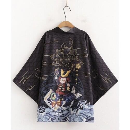 Japanese Kimono Cardigan Men Shirt Asian Streetwear Japanese Robe Kimonos Harakuju Samurai Costume MenS Haori Yukata 31213