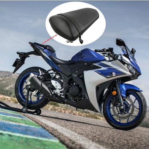 Motorcycle Rear Pillion Passenger Tandem Seat Cushion For Yamaha YZF R3 2015-2020 2016 2017 2018 2019