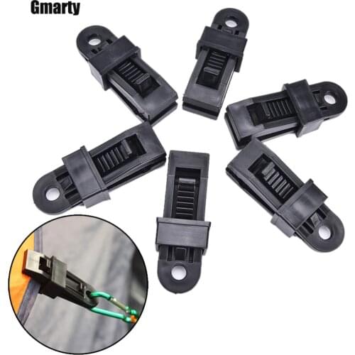 6PcsTents Wind Rope Clamp Awnings Outdoor Camping Plastic Clip Tents Accessories New