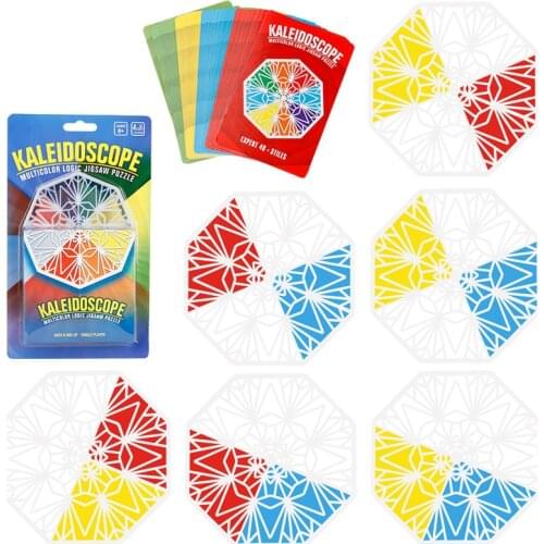 1PC Overlap Cards Game Swish Toy Spatial Logical Intelligent Children Gift Kids Transparent Spot Card Game Logic Durable Games