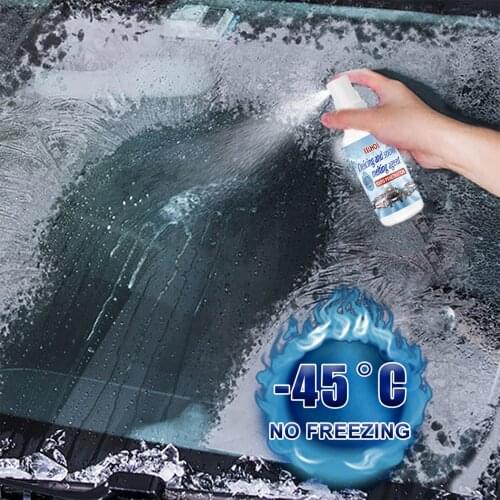 100mL Ice Remover Spray Snow Melting Agent for Car Window Glass Melting Snow in Winter Deicing Agent Glass Spray Accessories new