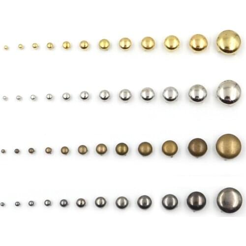 100pcs 2.5mm Mix 4 Colors Round Studs Metal Rivets DIY 4 Claws Punk Rock Style Decoration