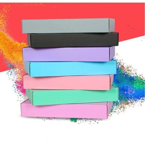 30x20x5cm large flat black corrugated cardboard carton shipping mailer box shopping delivery packaging paper boxes black