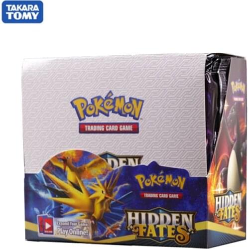 Card Toys 324pcs Pokemon Cards Booster Box GX EX Hidden Fates Evolutions Sword Shield Collectible Trading Card Game Toy Gift