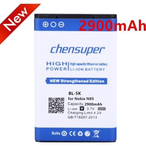 2pcs/High Quality Phone Rechargeable 2900mah BL-5K Battery For Nokia N85 N86 N87 8MP 701 X7 X7 00 C7 C7 00 Replacement Phone Bat