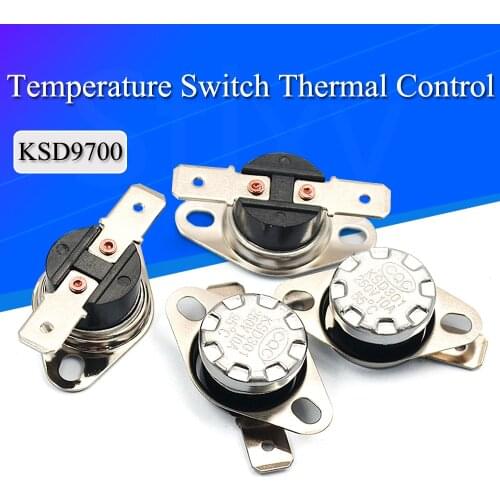 Bimetal thermostat KSD301 0C~350C Temperature Switch Thermal Control 85C 95C 105C 125C 135C 145C 180C 250C 300C 350C Degree