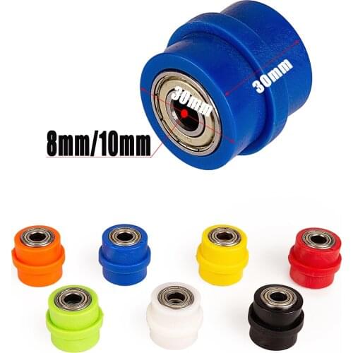 Chain Roller Tensioner Bike Pulley Wheel Slider Guide For Street Enduro Motorcycle Motocross ATV CRF CR XR YZ WR 8mm 10mm