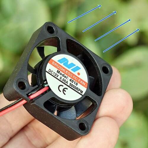 DC 12V 24V 0.1A 4010 40MM Mini Quiet Cooling Fan for Graphics Card Bridge Chip 3D Printer with 2pin