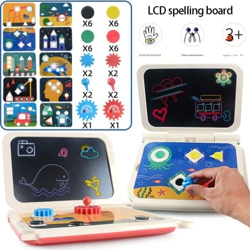 Drawing Board Diy Child Lcd Writing Tablet Children Montessori Educational Toys For Kids Games Boy Girls Learning Craft Creative