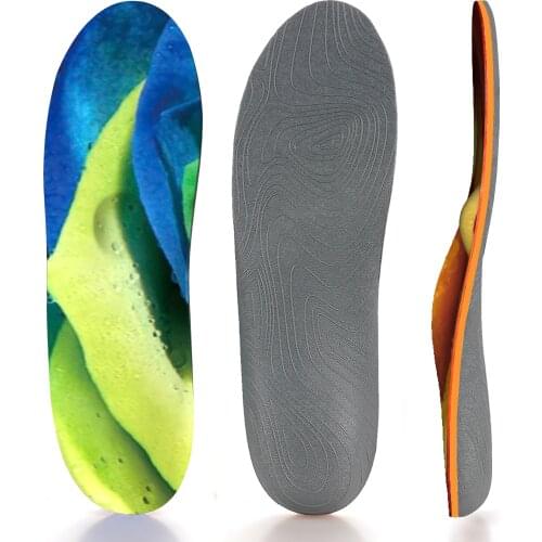 Breathable Non-slip Arch Support Insole With Creative Two-color Cover