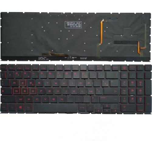 Laptop French Keyboard for HP 15-DH 15-DC 17-CB TPN-C144 Q211 C143 OMEN 15 DC DC0003la DC005TX DC0004TX 15-DH TPN-Q211 FR Layout