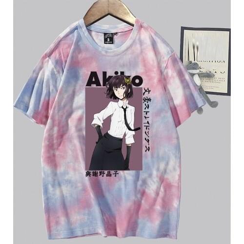 Bungo Stray Dogs Akiko Yosano T-Shirt Summer Women Japanese Anime Harajuku Hip Hop Casual Unisex T-Shirt