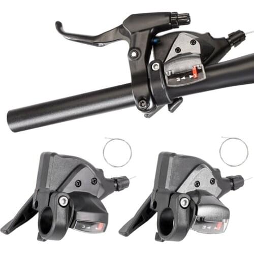 MTB Mountain Bike Shift Lever Left 3 Speed Bicycle Derailleur Thumb-tap Shifter Cycling Accessories Dropship