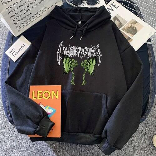 Gothic Streetwear Butterfly Skeleton Pullover Sweatshirt Oversized Casual Pullover Clothes Aesthetic Jacket Punk Unisex Clothing