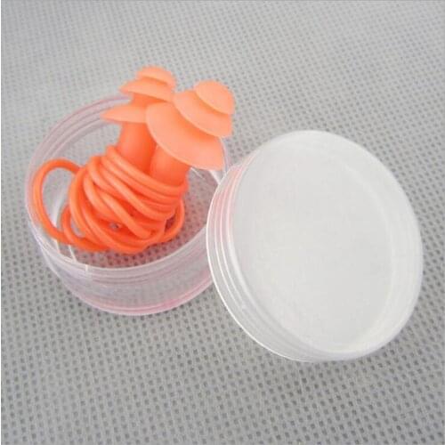 Mushroom Silica gel Ear Plugs with rope portable box Travel Sleep supplies Noise Prevention Swimming waterproof Earplugs MR122