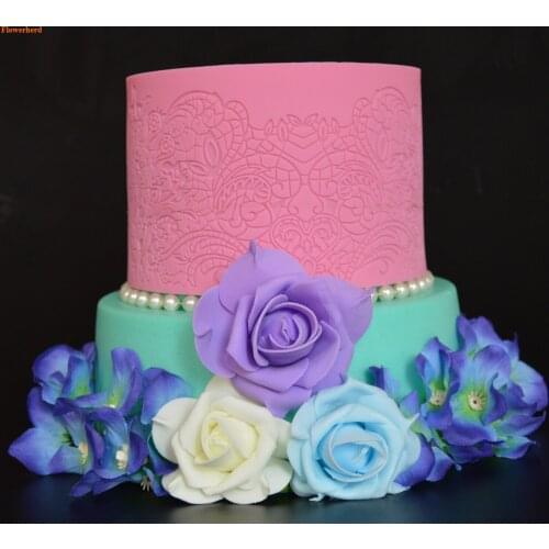 New Lace Mat Fondant Cake Silicone Mold Cake Decorating Tools Birthday Wedding Decoration DIY Chocolate Biscuit Baking Tools