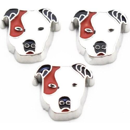 New Arrive 10pcs/lot Cute dog floating charms living glass memory lockets diy animal Accessory charms jewelry