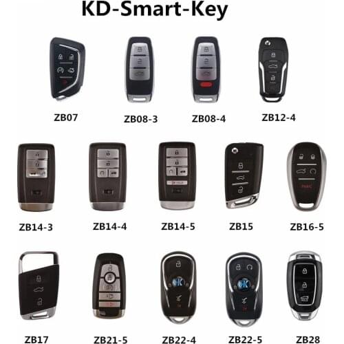 New Original KEYDIY KD ZB Smart Key Universal Smart key ZB19 ZB15 ZB 12-4 ZB16-5 ZB28 for KD-X2 Key Programmer