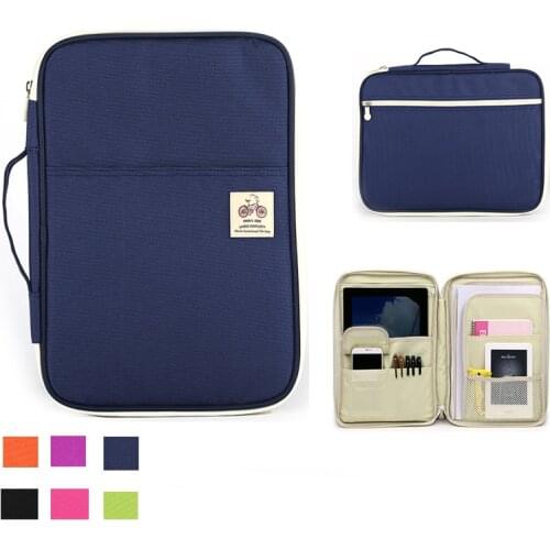 A4 File Folder Document Organizer Padfolio Multifunction Case for Ipad Bag Office Filing Briefcase Products Storage Stationery